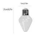 thumbnail image 5 of Yoziaaoa 5 Pcs Festive Christmas Bulb Decorative Jar, Holiday Light Shaped Pendant for Tree Ornaments, Perfect Present for Valentine's Day and Easter Celebrations Gift(Multicolor), 5 of 9
