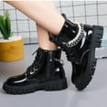 thumbnail image 6 of Black Ankle Height Footwear For Girls, With Ornamental Details And Comfortable Fit, For School, Comfortable For Wear, 6 of 9