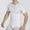 White, variant on Men's Shapewear Tops Sexy Sheer Mesh Short Sleeve Compression Muscle Shirt Slimming Body Shaper Undershirts