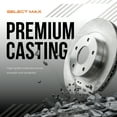 thumbnail image 4 of Max Advanced Brakes Front Brake Rotors Compatible With 2007-2012 2013 2014 2015 2016 Honda Accord CR-V Crosstour Compatible With Acura RDX Replacement OE Disc Brake Rotors, 4 of 6