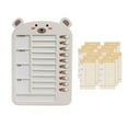 thumbnail image 1 of GUOOL Reusable List Board Daily Schedule Board Daily Task Planning Board Chart Planner Beige Bear, 1 of 6