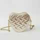 thumbnail image 5 of Bolso de mano de marca de lujo KURT GEIGER de alta calidad con diseño de cabeza de águila retro, cadena clásica, corazón brillante y arcoíris para mujer, 5 of 5