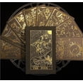 thumbnail image 1 of Pvc, papel de oro negro a prueba de agua, juego de tarjetas de tarot Sun God, impresión de color, caja de regalo de plástico para fiestas, juego de mesa de adivinación, 11 Afortunado Sencillez, 1 of 2