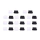 thumbnail image 1 of 10 pares de tapones protectores antipolvo USB tipo C hembra y macho (negros), 1 of 5