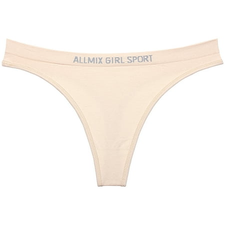 

Qcmgmg T-Back Thong for Women Low Rise Seamless Panties Sexy L
