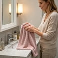thumbnail image 3 of WWG Polyester Bath Towel, Quick Dry Highly Absorbent Towel, Soft Coral Lint Free Bathroom Towel, 74x33cm, for Bathroom, Beach, Camping, Includes 1 Towel, 3 of 6