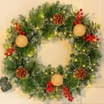 thumbnail image 5 of Christmas Garlands / Wreaths With Lights for Front Door, Material , Durability, Festive Holiday Decoration for Home, Wall, Indoor & Outdoor Use, Create Warm and Welcoming Environment, 1PC, 5 of 8