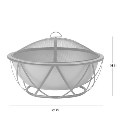 Fire Sense - Barzelonia Round Copper Look Fire Pit - Copper