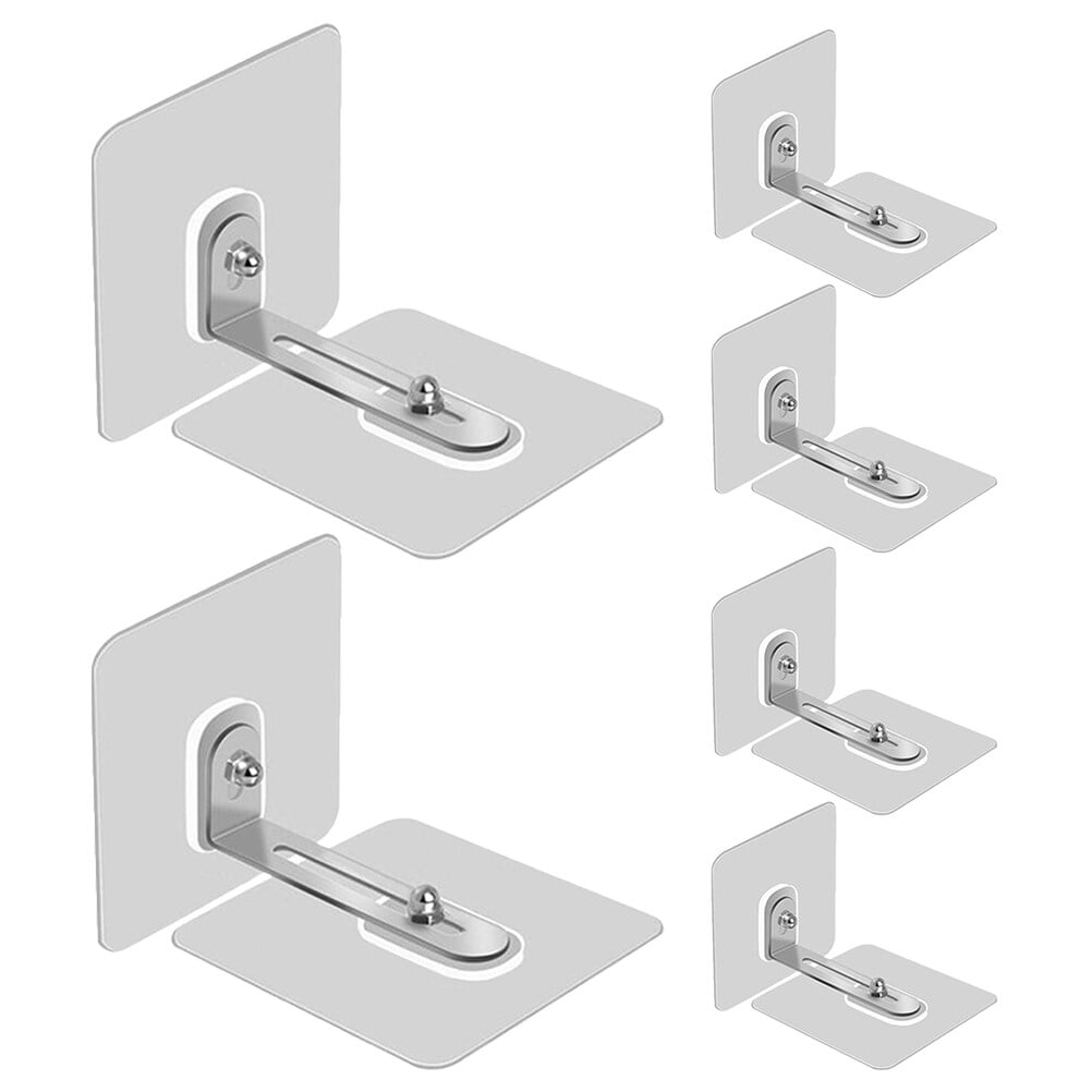 6Pcs Adhesive Furniture Wall Anchors No Drill Anti Tip Furniture Straps