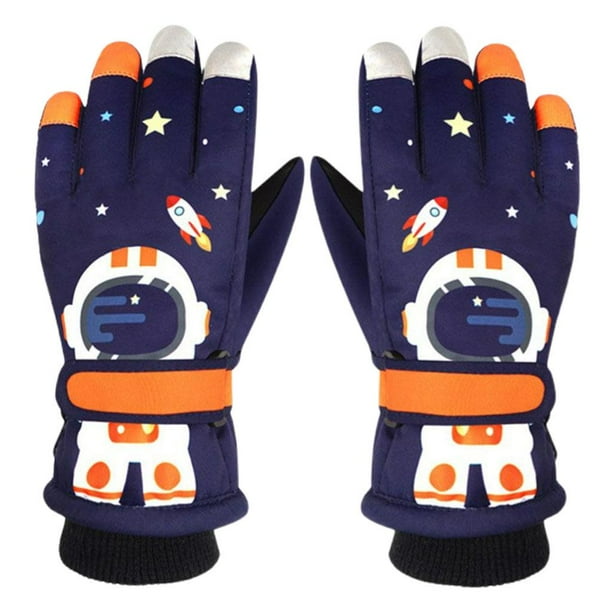 Guantes de esquí de invierno para , guantes cálidos para la nieve, impermeables, a prueba de viento, con forro , guantes de snowboard para S Soledad Guantes de esquí