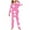 Hot Pink, variant on 2-14 Years Toddler Boys Girls Soft Pajamas Long Sleeve Tops Pants Set Soft Loungewear Star Printed Sleepwear Flannel Two-piece Pajama Sets Toddler Boys Girls Clothes