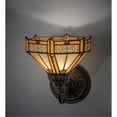 thumbnail image 1 of Meyda Metal Stained Glass Wall Sconce One Light 8" Wide Peaches, 1 of 1