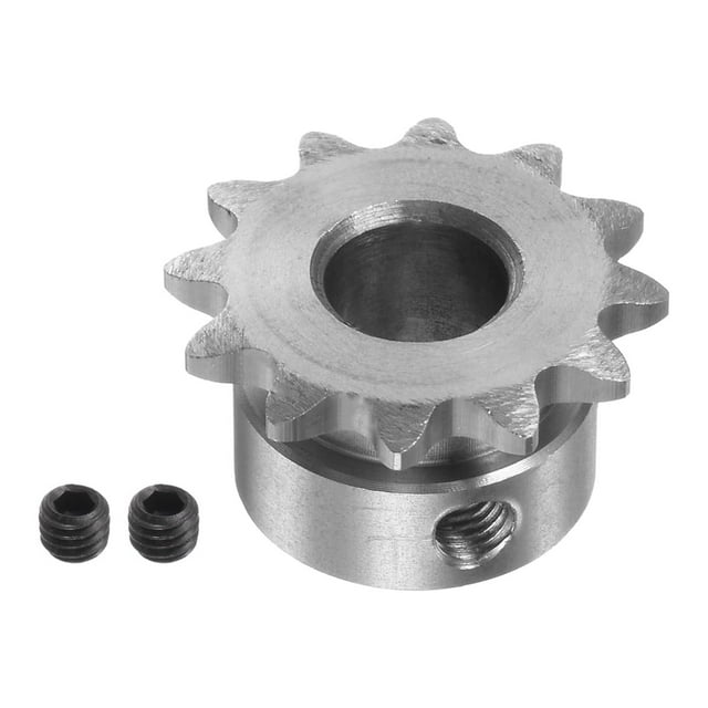 Unique Bargains Pignon de Chaîne à Rouleau Type B 12 Dents 8mm Engrenage Moteur en Acier Inoxydable