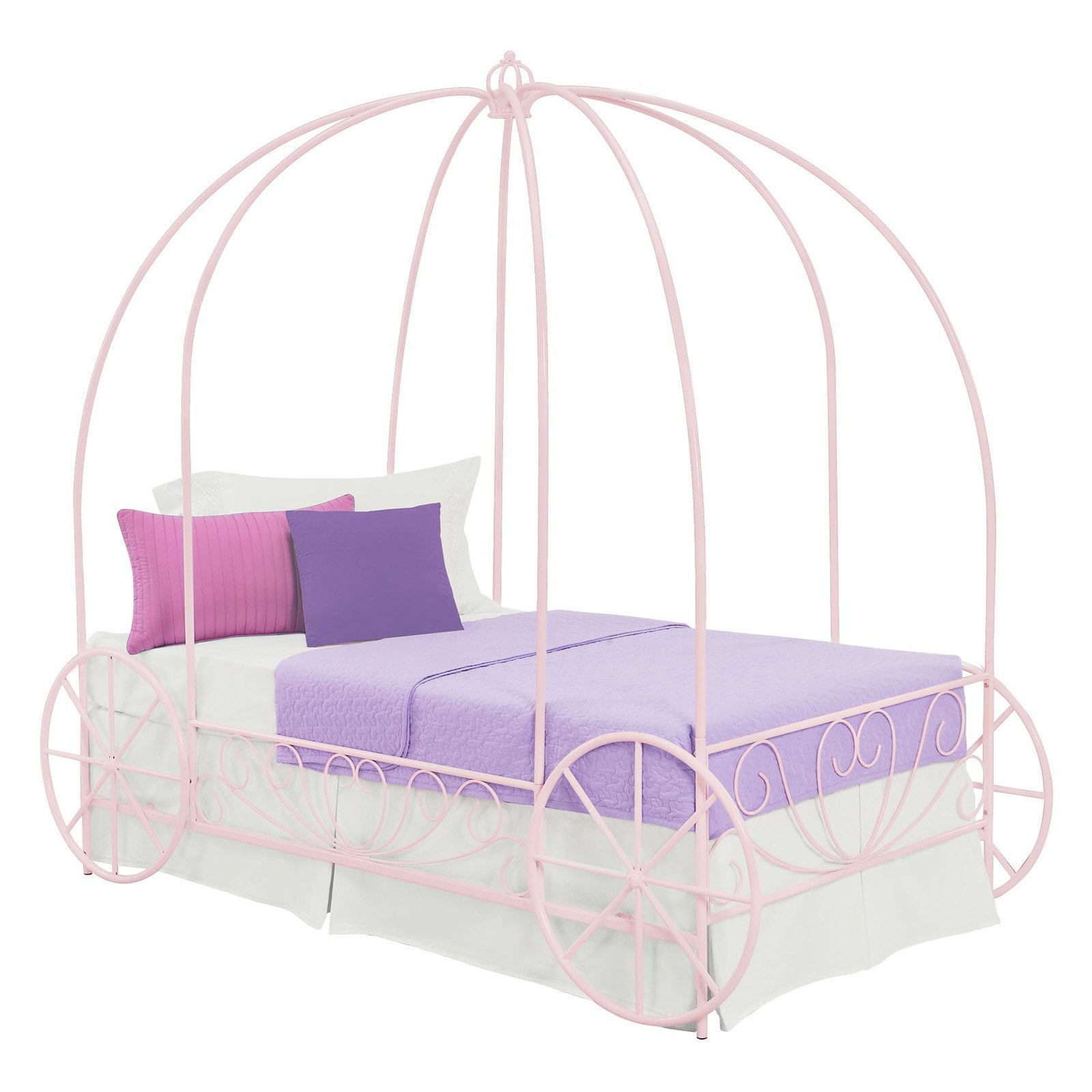 Dhp Metal Carriage Bed Twin Sized Multiple Colors Com