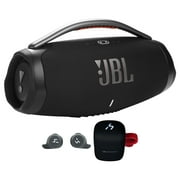 JBL BoomBox 3 Portable Waterproof Bluetooth Party Speaker w/Sub+Wireless Earbuds