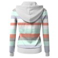 thumbnail image 5 of Pompotops Blouse Tunique Décontractée à Fermeture Éclair Col en V Manches Longues Ample Douce pour Femmes, 5 of 5
