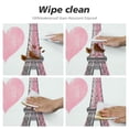 thumbnail image 4 of PIKWEEK  Round Table Cloth,Paris Lettering Over Lace Elastic Stretch Tablecloth for Dining, Kitchen, Wedding, Parties, Fits Tables, 4 of 7
