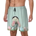 thumbnail image 1 of Balery White Bunny Bottom And Easter Eggs Bañador para hombre, shorts de playa de secado rápido con entrepierna y forro de compresión-XX-Large, 1 of 6