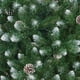 thumbnail image 4 of Árbol de Navidad preiluminado lápiz con luces cálidas, árbol nevado artificial con base metálica, decorativo para fiestas, 4 of 5
