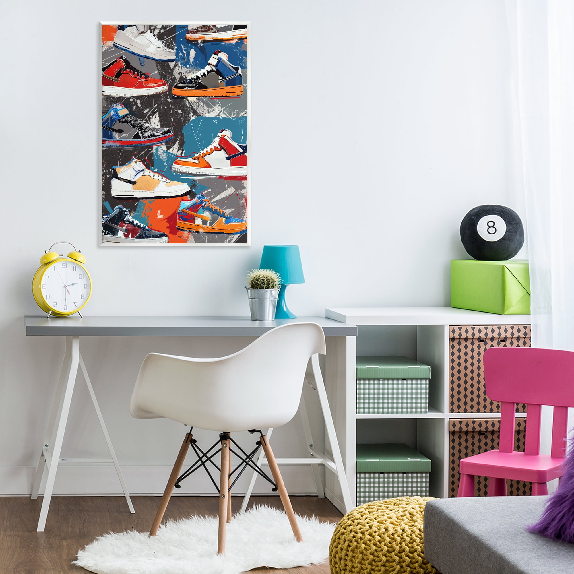 Stupell Industries Stylish Urban Shoe Collection Wall Plaque Art, design by Ray Powers