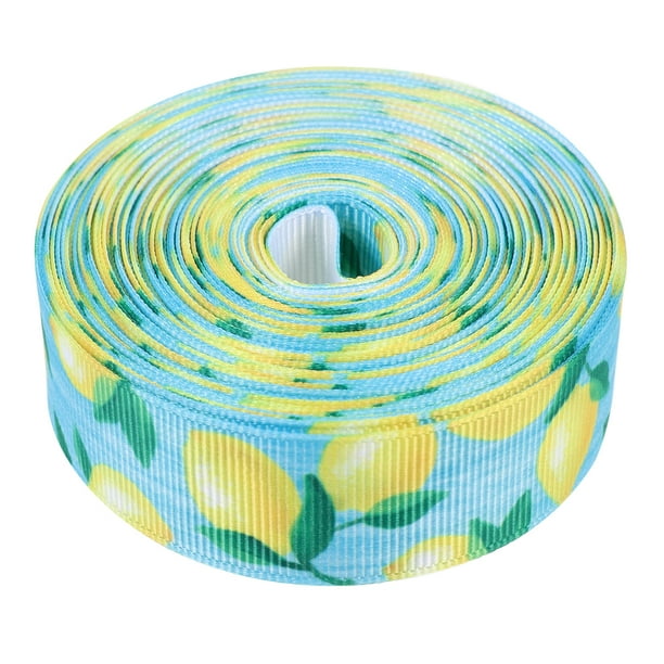1 rollo de cinta de limón con estampado de frutas de verano, cinta decorativa para envolver regalos