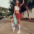 thumbnail image 2 of Wowstyle 3 Pairs Animals Compression Socks for Women – Anti-Fatigue Knee-Highs with Ultra-Soft Nylon Breathable, 360° Stretch Support for Nurses, Travelers & Gym Lovers, 2 of 5