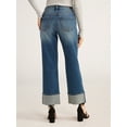 thumbnail image 7 of Scoop Women's and Women's Plus Benton Cuffed Ankle Jeans, 25", 27", and 29" Inseams, Sizes 0-26W, 7 of 7
