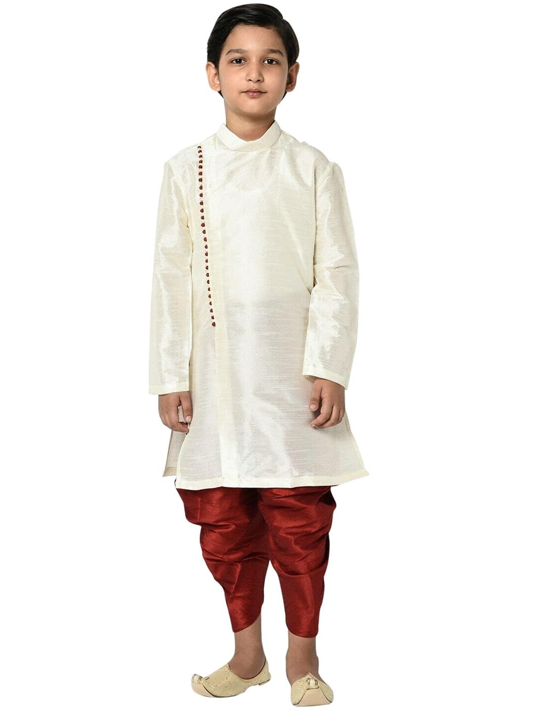 Men Tunic Cotton Kurta Pajama Ethnic Set Indian Casual Wear Thanksgiving Outfit