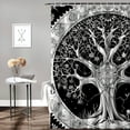 thumbnail image 2 of Orinice Tree of Life Bathroom Decor Set with Colorful Luxurious Print Polyester Fabric Shower Curtain 36x72, 2 of 7