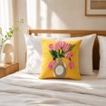 thumbnail image 6 of Zynviq 18x18inch Pillow Covers Multicolor Couch Pillow Covers Decorative Flower Square with Zipper Polyester, 6 of 6