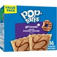 thumbnail image 3 of (8 pack) Pop-Tarts Frosted Coconut Caramel Toaster Pastries, Breakfast Foods, Shelf-Stable, 27 oz (16 Count), 3 of 10