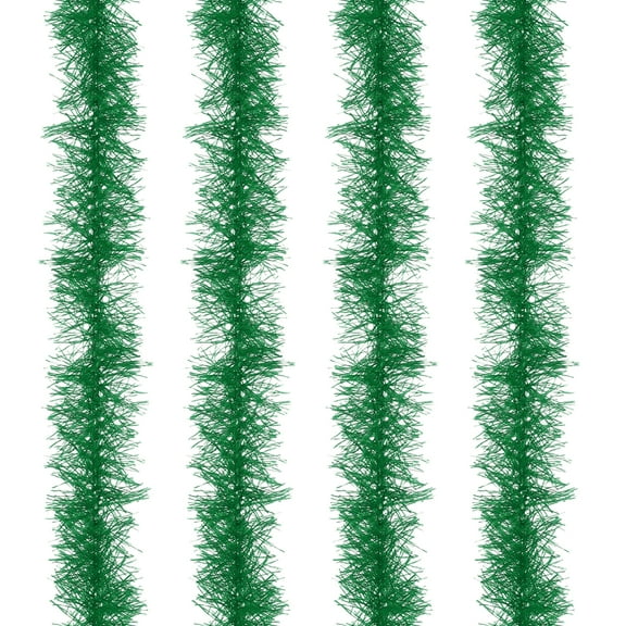 Uxcell 5Ft Feather Boa, 4 Pcs Artificial Fluffy Feather Boas Party Decorations for DIY Crafts, Wedding Costume, Christmas, Concert, Halloween, Home Decor, Grass Green