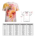 thumbnail image 2 of Bee And Flowers T-Shirt O Neck Oversize T-Shirts Short Sleeve Classic Tees Women Summer Graphic Tops, 2 of 5