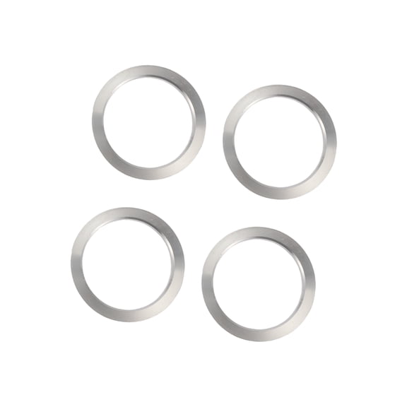 Unique Bargains Hub Centric Rings, 106mm OD 87.1mm ID Car Wheel Hubrings Aluminum Alloy Silver Tone, 4pcs