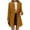 Yellow, variant on LEBONYARD Women's Trendy Thicken Woolen Fabric Flat Collar Pocket Button Jacket Coat Casual Solid Colored Long Sleeve Loose Warm Fit Outerwear Coat