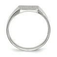thumbnail image 2 of Real 14kt White Gold 9.5x8.5mm Open Back Signet Ring Size: 6; for Adults and Teens; for Women and Men, 2 of 4