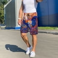 thumbnail image 3 of Daiia Rooster Oil Painting Mens Woven Stretch Pajama Short,Short Pajama Pants-XX-Large, 3 of 7