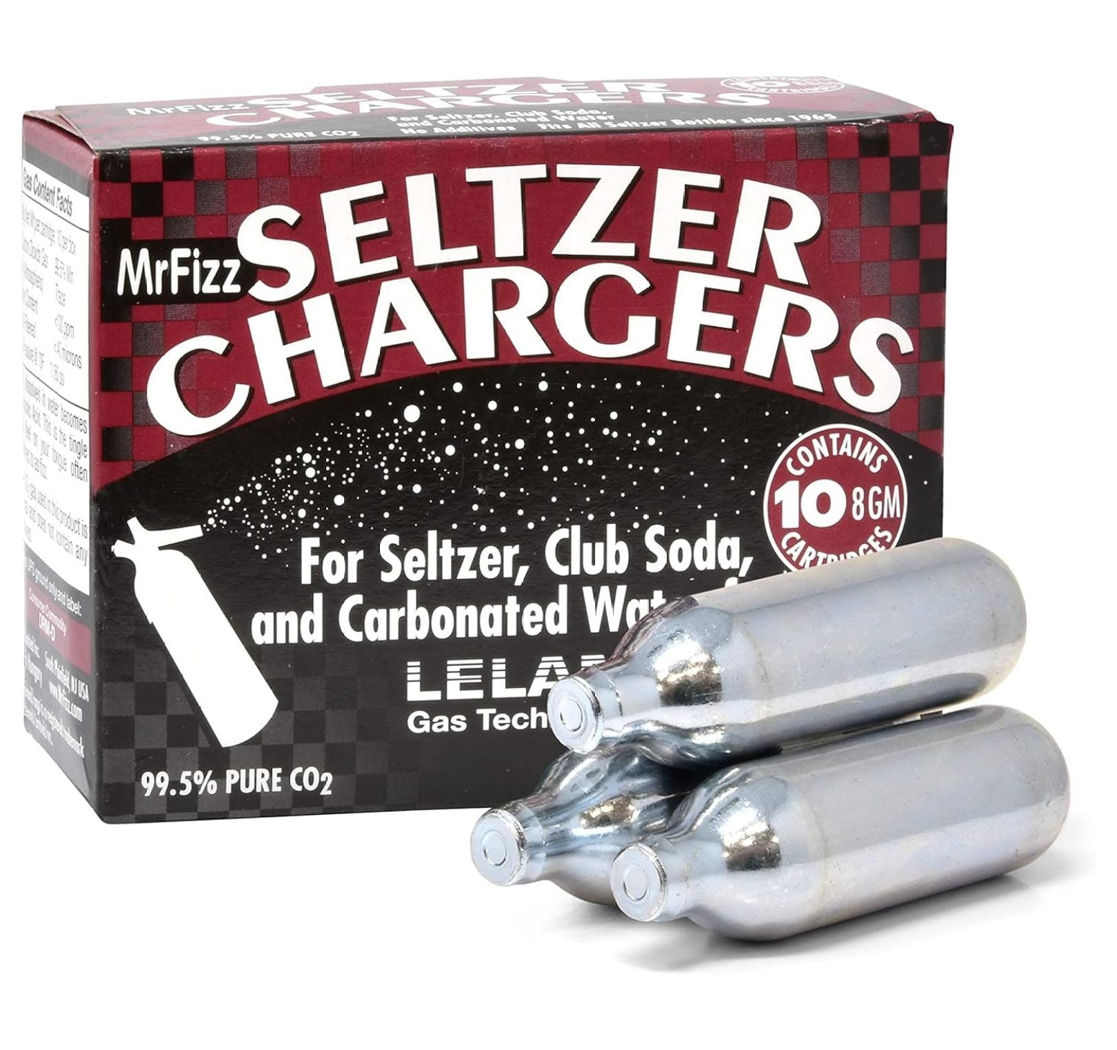 Leland 10-PK Mr Fizz CO2 Soda Charger Seltzer Charger - Walmart.com