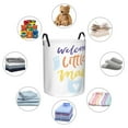 thumbnail image 6 of Kll Welcome Little Man Waterproof Foldable Laundry Hamper Bucket With Handles For Storage Bin,Kids Room,Home Organizer (Small), 6 of 8