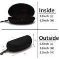 thumbnail image 5 of Portable Zipper Sunglasses Case with Clip, Unisex Hard Shell Box Shockproof Protective Travel Eyeglasses Case Glasses Storage Box, 5 of 7