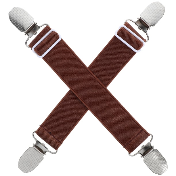 1 par de tirantes ajustables para sábanas, sujetadores elásticos para sábanas, pinzas para sujetar las esquinas de las sábanas, colchones, cunas, cojines de sofá.