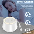 thumbnail image 3 of EASTIN Sound Machine White Noise Sound Machine Lightweight Mini Sleep Sound Machine with 16 Sounds 3 Timer USB Rechargeable Noise Machine Portable Natural Soothing Sound Sleep Aid Machine, 3 of 9