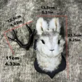 thumbnail image 3 of 1PC Easter Bunny Wall Decor, Animal Head Wall Decor, Animals Wall Art, Resin Deer Head Animal Wall Mount For Room Decor, New Year Eve Party Supplies, 3 of 6