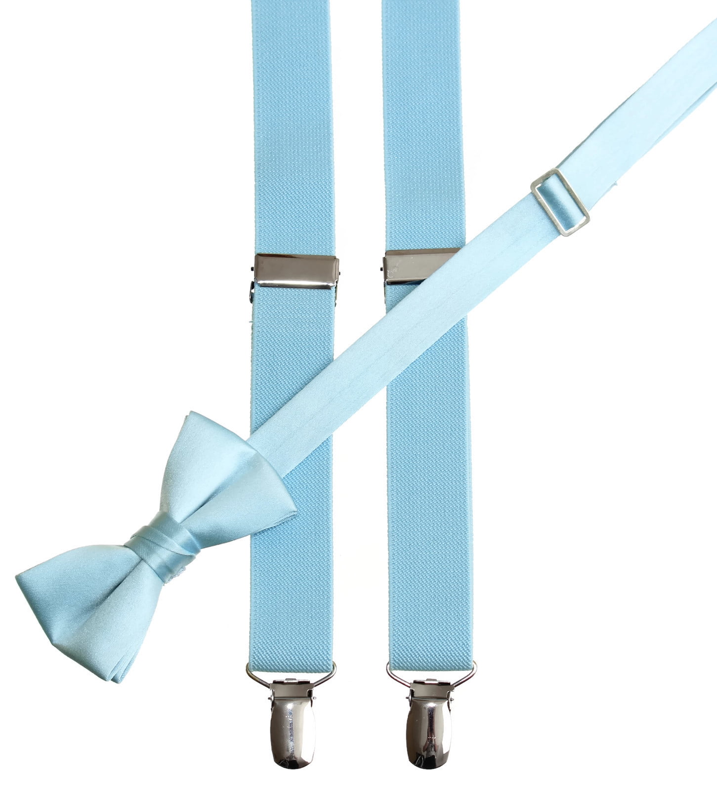 Kids Colored Suspender and Matching Bow Tie Sets 50 Colors