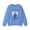 Carolina Blue, variant on Double Cat Heart Sweatshirt, Heart Sweatshirt, Cat Sweatshirt, Valentine's Day Sweatshirt, 50/50 Cotton-Poly Animal Sweatshirt 131
