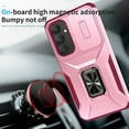 thumbnail image 6 of Dteck Case with Screen Protector for Samsung Galaxy A16 5G,Shockproof TPU+PC Case Slide Camera Cover & Rotated Ring Kickstand,Military-Grade Protection Back Phone Case for Galaxy A16 5G,Pink, 6 of 8