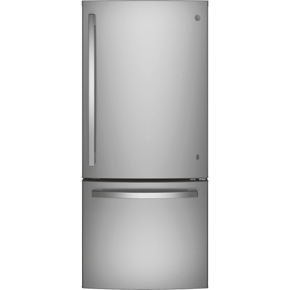 GE ENERGY STAR(R) 21.0 Cu. Ft. Bottom Freezer Refrigerator - GDE21EYKFS