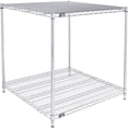 thumbnail image 3 of Nexel 2 Shelf Chrome ESD Wire Shelving Unit Starter 36""W x 30""D x 34""H, 3 of 3