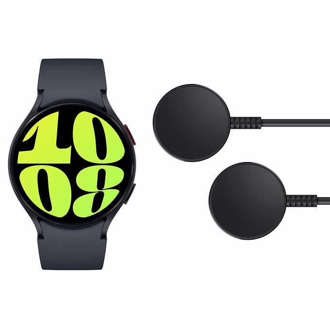 Samsung Galaxy Watch6 44mm Smartwatch, Graphite, Two Fast Chargers Included