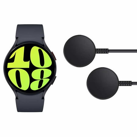 Samsung Galaxy Watch6 44mm Smartwatch, Graphite, Two Fast Chargers Included